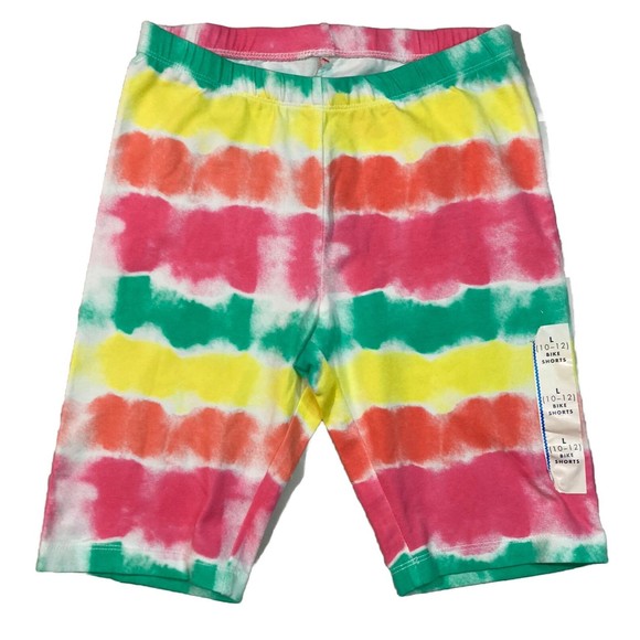 Cat & Jack‎ Girls Tie-Dye Bike Shorts Leisure Shorts Size L (10/12) - Picture 1 of 10